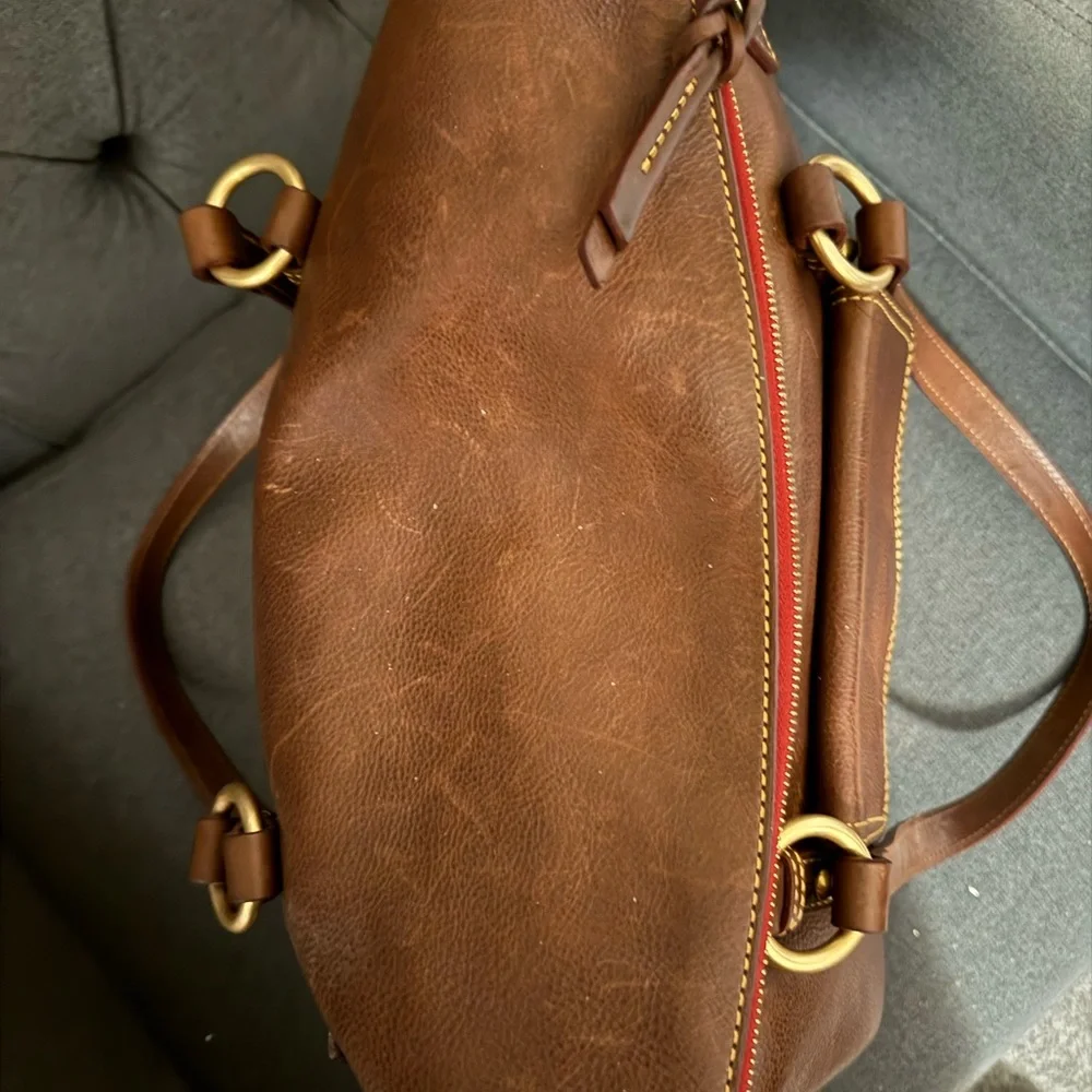 Dooney & Bourke Florentine Chestnut Smith Bag - Picture 3 of 10